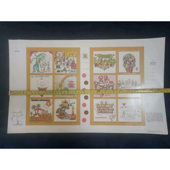 VINTAGE 1974 BASKIN-ROBBINS "We Make People Happy " ICE CREAM BOOK COVER - Picture 6 of 7